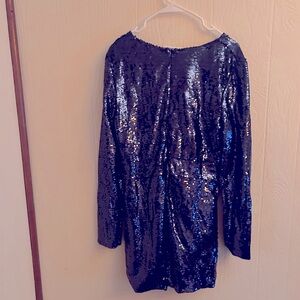 Blue Sequin shorts